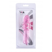 Стимулирующая розовая насадка с шишечками и шипами - 13,5 см. - Toyfa Basic - в Йошкар-Оле купить с доставкой