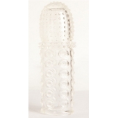 Прозрачная закрытая гелевая насадка - 13,5 см. - Toyfa Basic - в Йошкар-Оле купить с доставкой