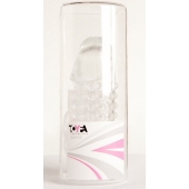 Гелевая прозрачная насадка с 2 отростками - 13 см. - Toyfa Basic - в Йошкар-Оле купить с доставкой