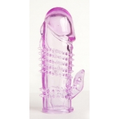 Фиолетовая насадка с коготком и шипами - 13 см. - Toyfa Basic - в Йошкар-Оле купить с доставкой