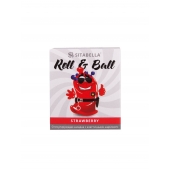 Стимулирующий презерватив-насадка Roll   Ball Strawberry - Sitabella - купить с доставкой в Йошкар-Оле