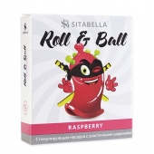Стимулирующий презерватив-насадка Roll   Ball Raspberry - Sitabella - купить с доставкой в Йошкар-Оле