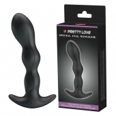 Черный анальный стимулятор простаты с вибрацией Special Anal Massager - 14,5 см. - Baile - в Йошкар-Оле купить с доставкой