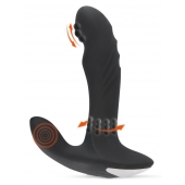 Черный вибромассажер простаты с функцией римминга Plug with Perineum Stimulator - 16,6 см. - Orion - в Йошкар-Оле купить с доставкой