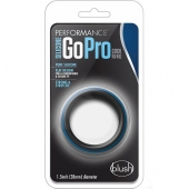 Черно-синее эрекционное кольцо Silicone Go Pro Cock Ring - Blush Novelties - в Йошкар-Оле купить с доставкой