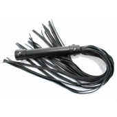 Черная длинная плеть с шипами - 55 см. - БДСМ Арсенал - купить с доставкой в Йошкар-Оле