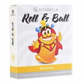 Стимулирующий презерватив-насадка Roll   Ball Banana - Sitabella - купить с доставкой в Йошкар-Оле