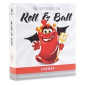 Стимулирующий презерватив-насадка Roll   Ball Cherry - Sitabella - купить с доставкой в Йошкар-Оле