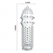 Закрытая прозрачная насадка Crystal sleeve - 14,2 см. - Erowoman-Eroman - в Йошкар-Оле купить с доставкой