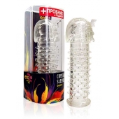 Закрытая прозрачная насадка на пенис Crystal Sleeve Faraon - 13,5 см. - Erowoman-Eroman - в Йошкар-Оле купить с доставкой
