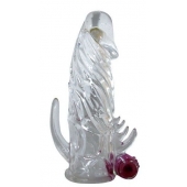 Закрытая прозрачная вибронасадка на пенис Crystal Sleeve Vibe - Erowoman-Eroman - в Йошкар-Оле купить с доставкой