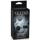 Черный кляп с дырочками Breathable Ball Gag - Pipedream - купить с доставкой в Йошкар-Оле