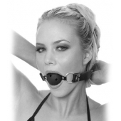 Черный кляп с дырочками Breathable Ball Gag - Pipedream - купить с доставкой в Йошкар-Оле
