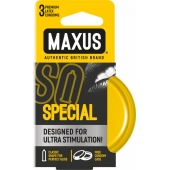 Презервативы с точками и рёбрами в железном кейсе MAXUS Special - 3 шт. - Maxus - купить с доставкой в Йошкар-Оле