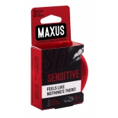 Ультратонкие презервативы в железном кейсе MAXUS Sensitive - 3 шт. - Maxus - купить с доставкой в Йошкар-Оле