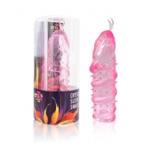 Закрытая рельефная насадка Crystal sleeve snakes в виде змеи с усиками - 14 см. - Erowoman-Eroman - в Йошкар-Оле купить с доставкой