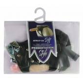 Черный пояс-трусики с двумя насадками Soft-Dolli - 16,5 и 10,5 см. - LOVETOY (А-Полимер) - купить с доставкой в Йошкар-Оле