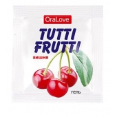 Пробник гель-смазки Tutti-frutti с вишнёвым вкусом - 4 гр. - Биоритм - купить с доставкой в Йошкар-Оле
