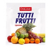 Пробник гель-смазки Tutti-frutti со вкусом тропических фруктов - 4 гр. - Биоритм - купить с доставкой в Йошкар-Оле
