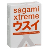 Ультратонкие презервативы Sagami Xtreme SUPERTHIN - 3 шт. - Sagami - купить с доставкой в Йошкар-Оле