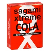 Ароматизированные презервативы Sagami Xtreme COLA - 3 шт. - Sagami - купить с доставкой в Йошкар-Оле