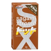 Презервативы Sagami Xtreme FEEL UP с точечной текстурой и линиями прилегания - 10 шт. - Sagami - купить с доставкой в Йошкар-Оле