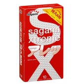 Утолщенные презервативы Sagami Xtreme Feel Long с точками - 10 шт. - Sagami - купить с доставкой в Йошкар-Оле
