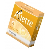 Презервативы Arlette Dotted с точечной текстурой - 3 шт. - Arlette - купить с доставкой в Йошкар-Оле