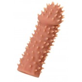 Телесная реалистичная насадка KOKOS Extreme Sleeve 07 с дополнительной стимуляцией - 12,7 см. - KOKOS - в Йошкар-Оле купить с доставкой