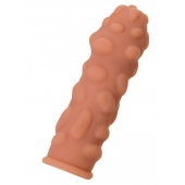 Телесная реалистичная насадка KOKOS Extreme Sleeve 11 с дополнительной стимуляцией - 12,7 см. - KOKOS - в Йошкар-Оле купить с доставкой