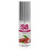 Смазка на водной основе S8 Flavored Lube со вкусом вишни - 50 мл. - Stimul8 - купить с доставкой в Йошкар-Оле