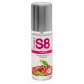 Смазка на водной основе S8 Flavored Lube со вкусом вишни - 125 мл. - Stimul8 - купить с доставкой в Йошкар-Оле