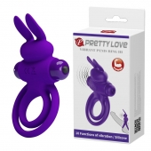 Фиолетовое эрекционное кольцо с вибростимуляцией клитора Vibrant Penis Ring III - Baile - в Йошкар-Оле купить с доставкой