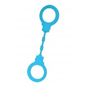 Голубые силиконовые наручники A-Toys без ключа - A-toys - купить с доставкой в Йошкар-Оле