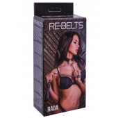 Черный поводок и чокер с кольцом Rada - Rebelts - купить с доставкой в Йошкар-Оле