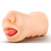 Телесный мастурбатор-ротик с язычком Oral Anne - Blush Novelties - в Йошкар-Оле купить с доставкой