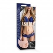 Телесный мастурбатор-вагина с вибропулей Ashley - Blush Novelties - в Йошкар-Оле купить с доставкой