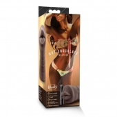 Коричневый мастурбатор-ротик Heather - Blush Novelties - в Йошкар-Оле купить с доставкой