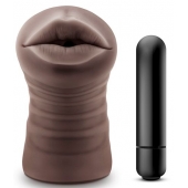 Коричневый мастурбатор-ротик Heather - Blush Novelties - в Йошкар-Оле купить с доставкой