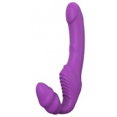 Фиолетовый безремневой вибрострапон DOUBLE DIPPER - Dream Toys - купить с доставкой в Йошкар-Оле