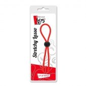Красное эрекционное лассо с одной бусиной-утяжкой STRETCHY THIN LASSO - Dream Toys - в Йошкар-Оле купить с доставкой
