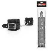 Черные оковы на металлических карабинах - Notabu - купить с доставкой в Йошкар-Оле