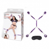 Фиолетовый набор фиксаций на кровати Classic Bedspreader - Lux Fetish - купить с доставкой в Йошкар-Оле