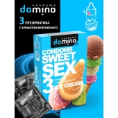 Презервативы для орального секса DOMINO Sweet Sex с ароматом мороженого - 3 шт. - Domino - купить с доставкой в Йошкар-Оле