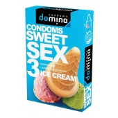 Презервативы для орального секса DOMINO Sweet Sex с ароматом мороженого - 3 шт. - Domino - купить с доставкой в Йошкар-Оле