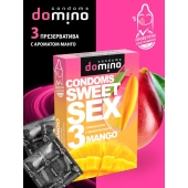 Презервативы для орального секса DOMINO Sweet Sex с ароматом манго - 3 шт. - Domino - купить с доставкой в Йошкар-Оле