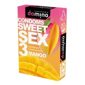 Презервативы для орального секса DOMINO Sweet Sex с ароматом манго - 3 шт. - Domino - купить с доставкой в Йошкар-Оле