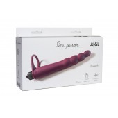 Бордовая вибронасадка для двойного проникновения Bramble - 16,5 см. - Lola Games - купить с доставкой в Йошкар-Оле