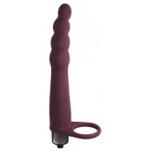 Бордовая вибронасадка для двойного проникновения Bramble - 16,5 см. - Lola Games - купить с доставкой в Йошкар-Оле