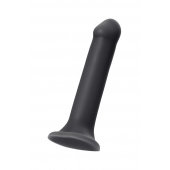 Черный фаллос на присоске Silicone Bendable Dildo XL - 20 см. - Strap-on-me - купить с доставкой в Йошкар-Оле